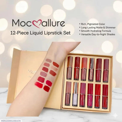 Mocallure Mocallure 12 Colors Matte Liquid Lip Gloss Set