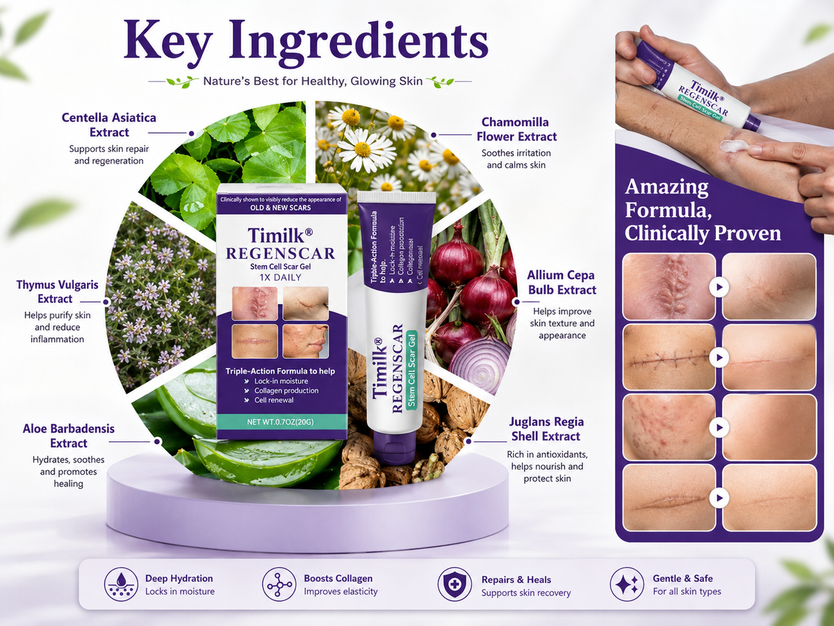 Timilk ReGenScar Stem Cell Scar Gel – Scar Removal & Skin Repair Gel (20g)