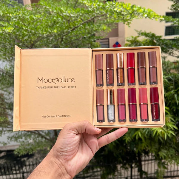 Mocallure Mocallure 12 Colors Matte Liquid Lip Gloss Set