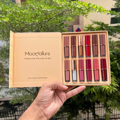Mocallure Mocallure 12 Colors Matte Liquid Lip Gloss Set