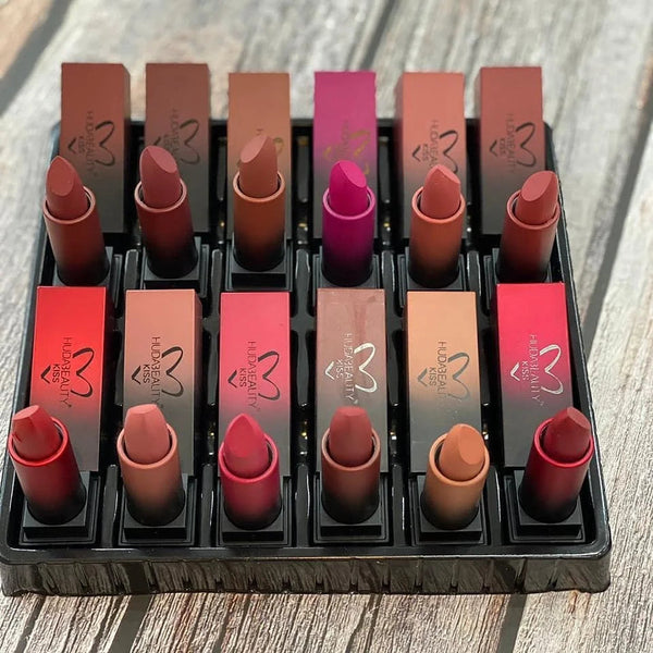 Huda Beauty Matte Lipstick Set (12 Pcs) Regular priceRs.3,000.00 PKR Sale