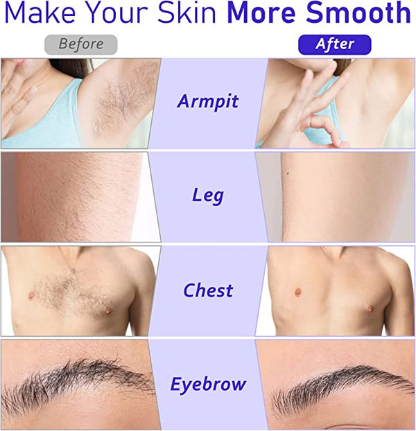 3 In 1 Depilatory Hair Removal Wax Heating Machine Waxing with Strips & Original Wax
